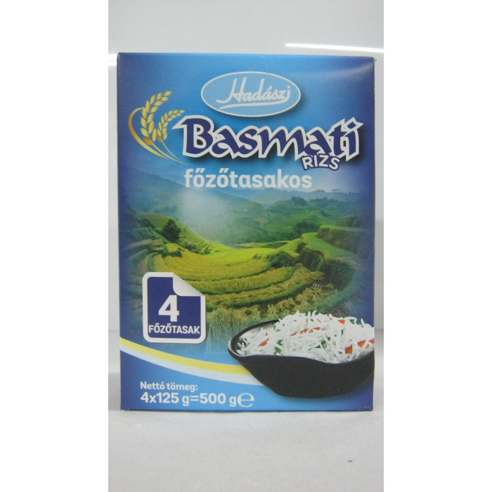 Rizs 500G Basmati Főzőtasakos Hadászi
