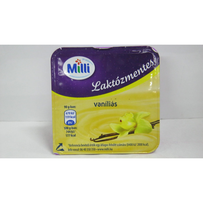 Krémtúró Milli 90G Vaníliás Laktózmentes