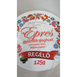 Joghurt 125G Eper Regélő