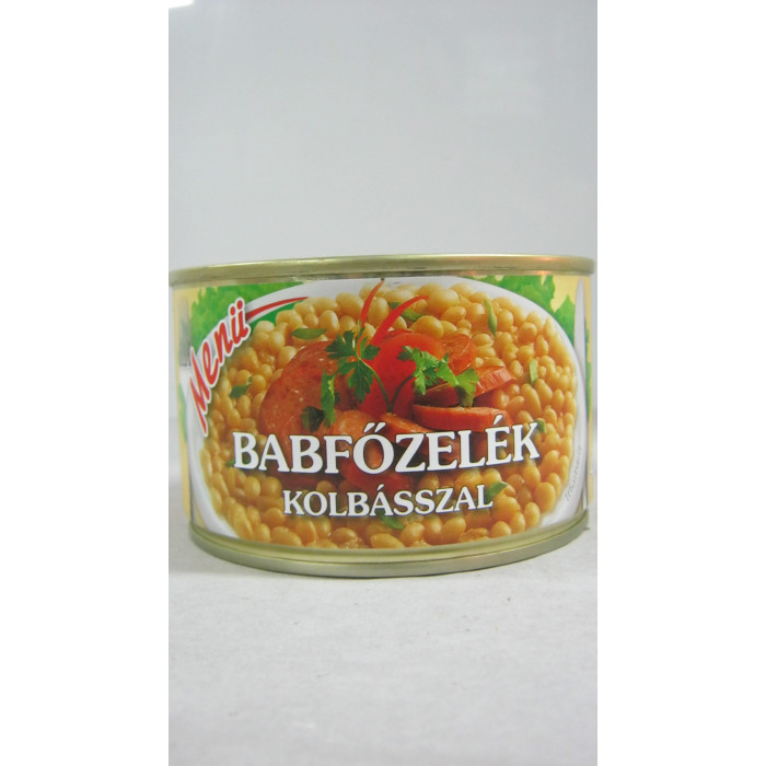 Babfőzelék Kolbásszal 400G Menü