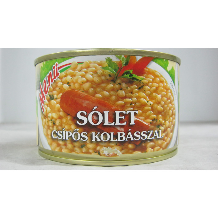 Sólet Csípős Kolbásszal 400G Menü