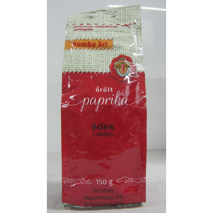 Fűszerpaprika Édes 150G 1Oszt.szepa