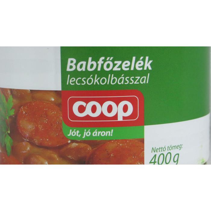 Babfőzelék Kolbásszal 400G Coop