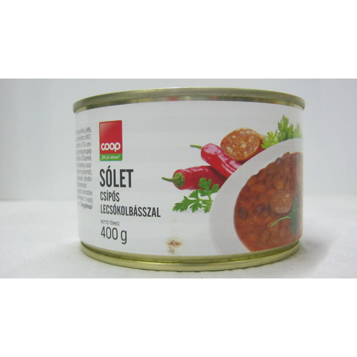 Sólet Csípős Kolbásszal 400G Coop