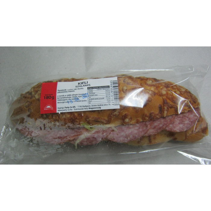 Kifli 180G Szalámis Party