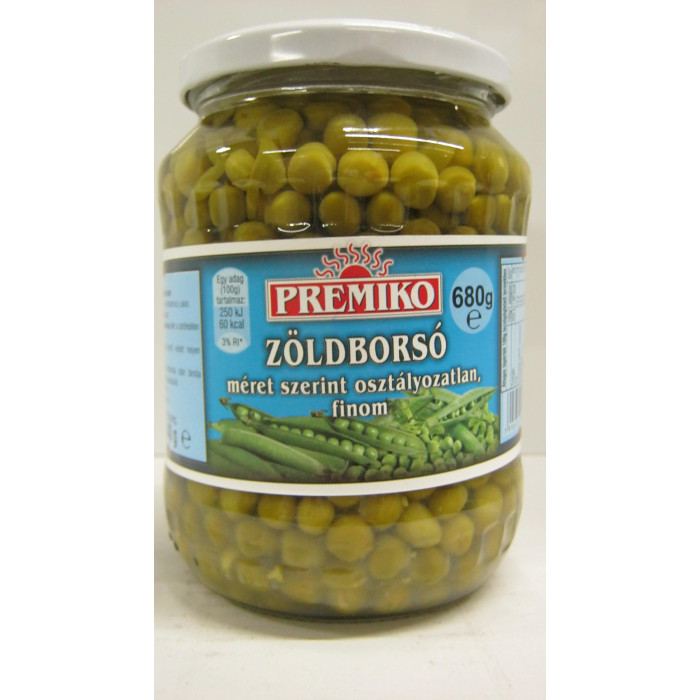 Zöldborsó 680G Premiko