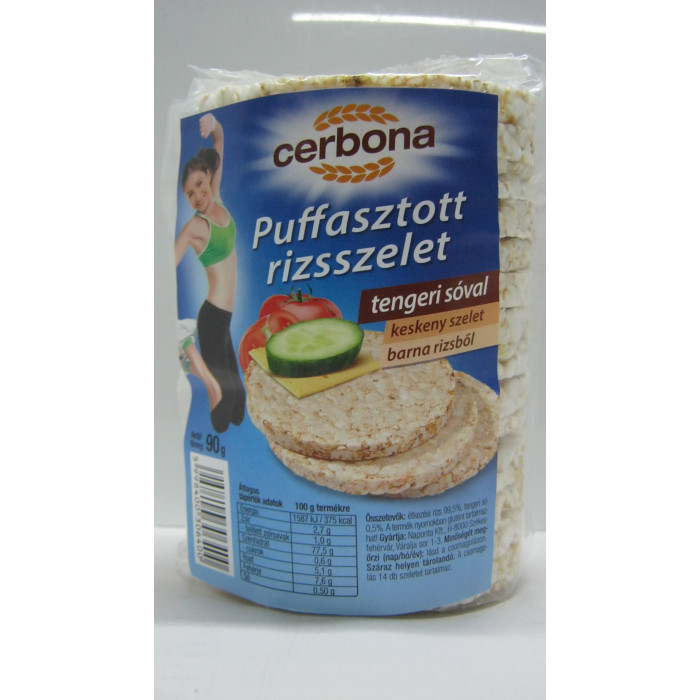 Puffasztott Rizs 100G Tengeri Sós Cerbona