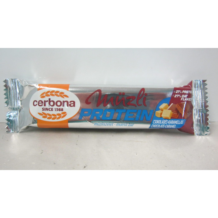 Müzliszelet 35G Csoki-Karamella Protein Cerbon