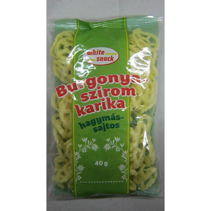 Burgonyaszirom Hagymás Sajtos 40G White Snack