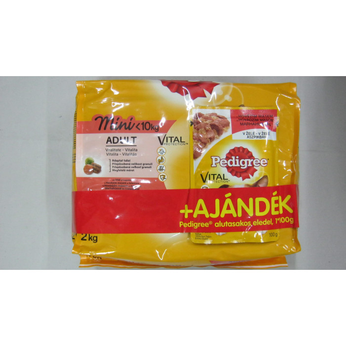 Pedigree 2Kg Marha Zöldség Kutya Sz