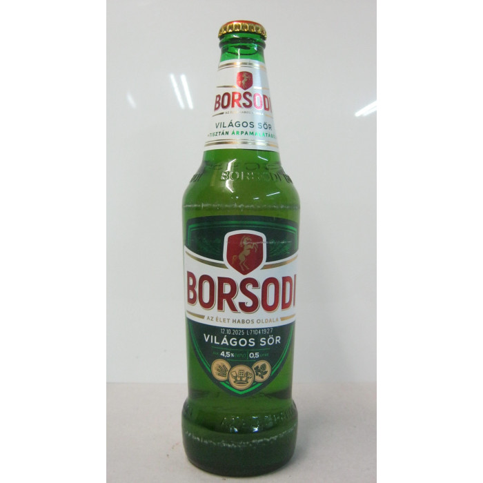 Borsodi 0.5L Világos Ü.sör