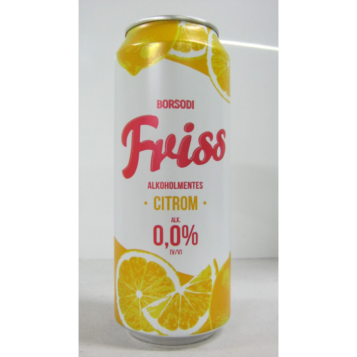 Borsodi 0.5L 0% Citromos Dob.friss