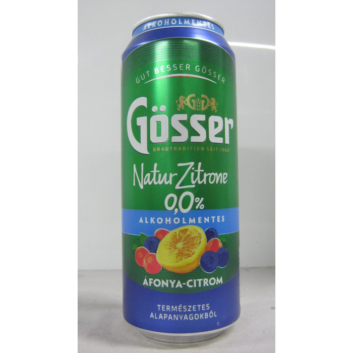 Gösser N.z.0.5L 0% Áfonya-Citrom Dob.sör