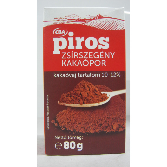 Kakaópor 80G 10-12% Zsírszegény Piros