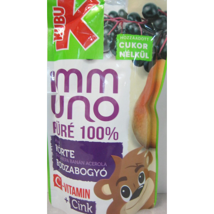 Kubu 100G Püré Körte-Bodzabogyó Immuno