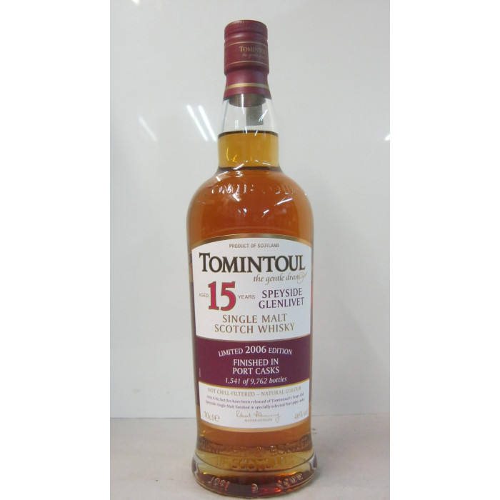 Tomintoul 0.75L Glenlivet 15Éves Single Malt