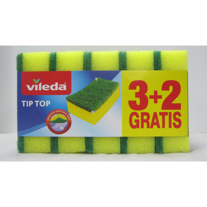 Mosogatószivacs Dörzsivel 5Db Tip Top Vileda