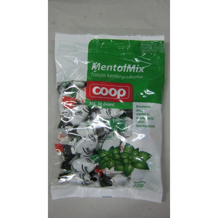 Keménycukorka 220G Mentolmix Coop