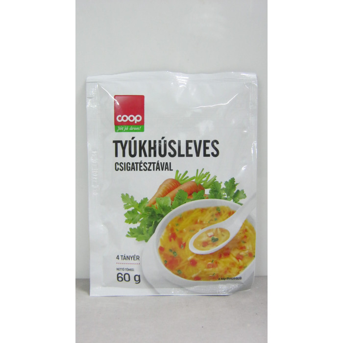 Tyúkhúsleveshez Csigatésztával 60G Coop