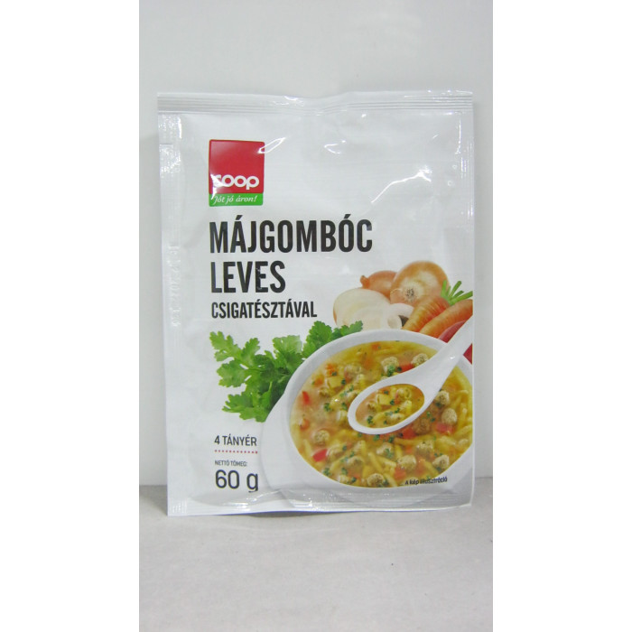 Májgombóc Leves Csigat.60G Coop