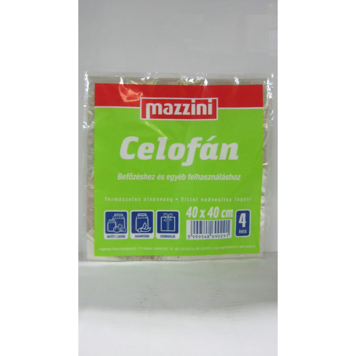 Befőzőcelofán 40X40 Mazzini