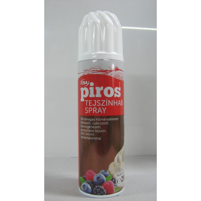 Tejszínhab Spray 258G Cba Piros