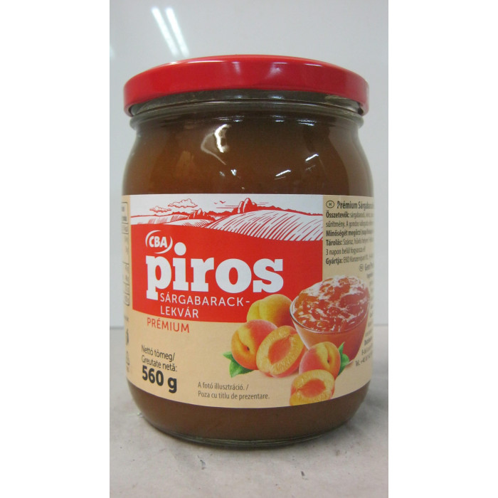 Sárgabarack Lekvár 560G Piros