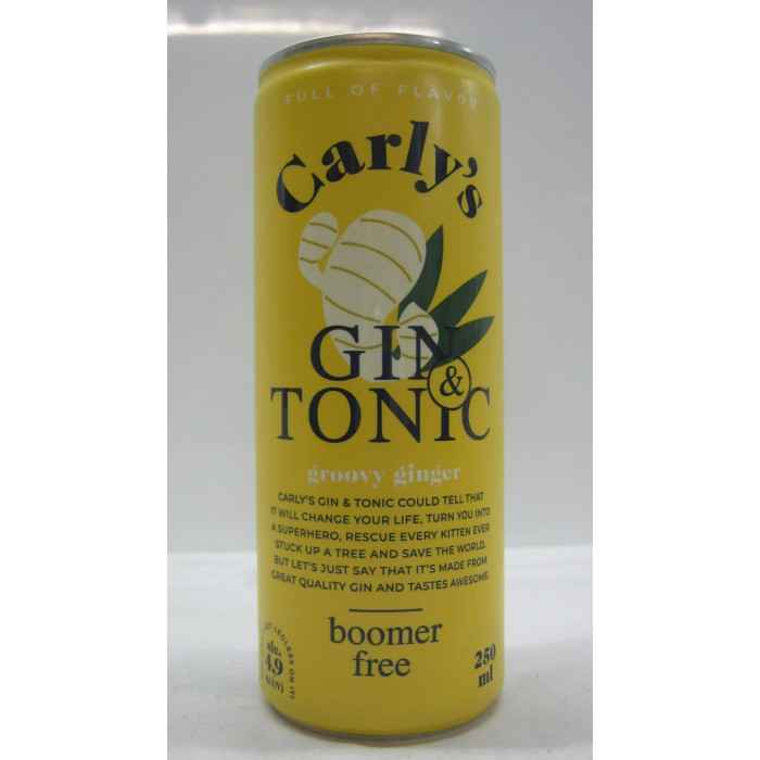 Gin 0.25L Gin&Tonic Grovy Ginger Carlys