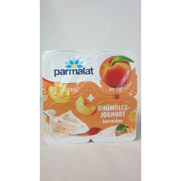 Joghurt 4X125G Őszibarack Parmalat