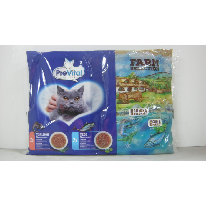 Prevital 4X85G Halas Mix Macska Alutasak