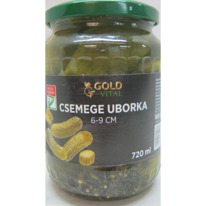 Csemegeuborka 6-9Cm 680G Gold Vital