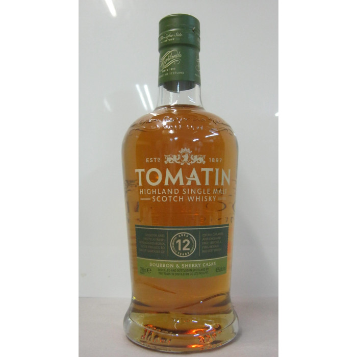 Tomatin 0.7L Bourbon Sherry Single Malt 12Éves