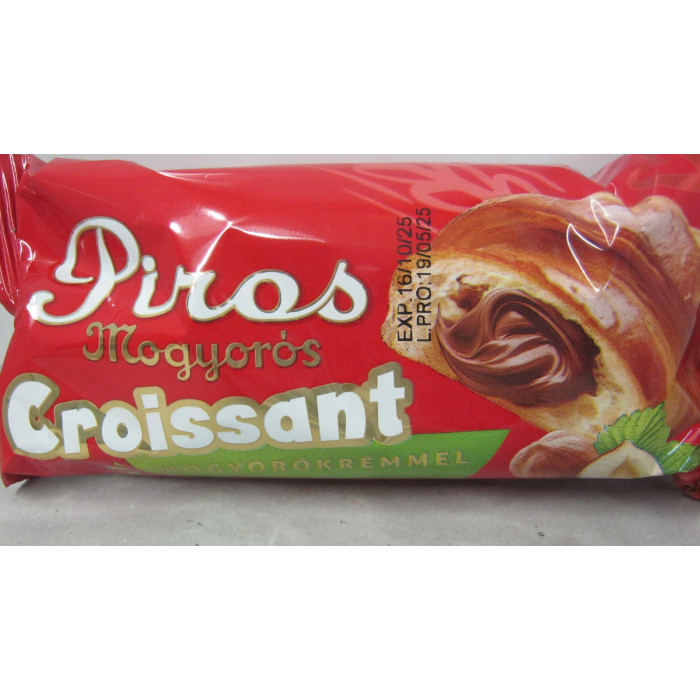 Croissant 55G Mogyorókrém Piros