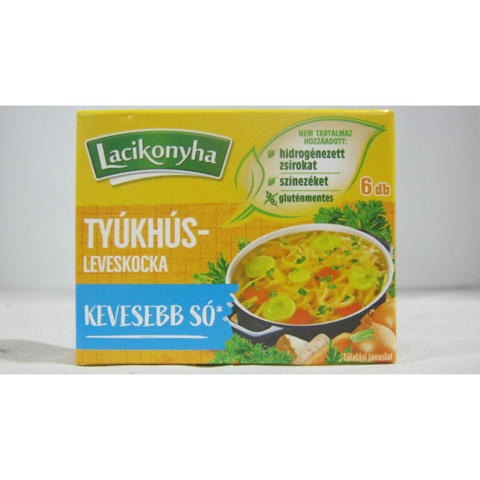 Tyúkhúsleves Kocka 60G 6Db Lacikonyha 0%Só