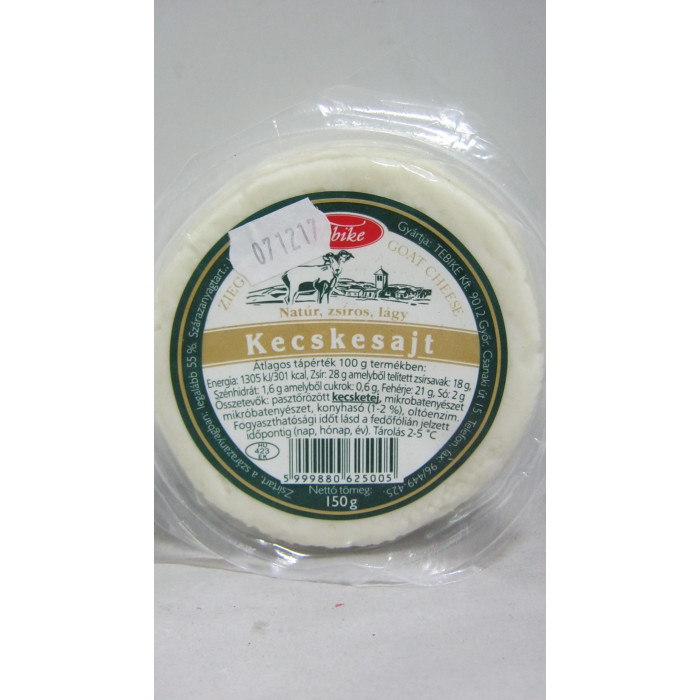 Kecskesajt 150G Natúr Tebike