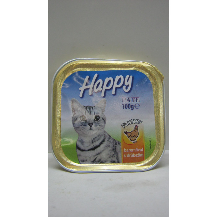 Macskaeledel 100G Baromfi Pate Happy