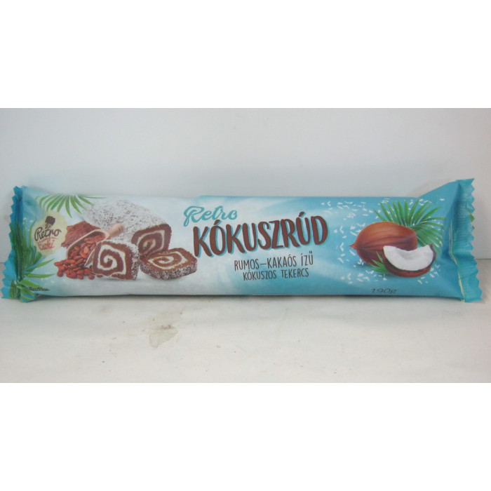 Kókuszrúd 190G Rumos-Kakaós Retró