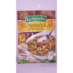 Zöldborsóleves Csipetkével 77G Lacikonyha