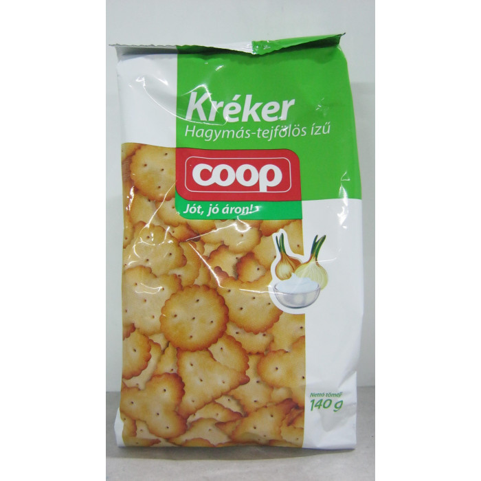 Kréker Hagymás Tejfölös 120G Coop