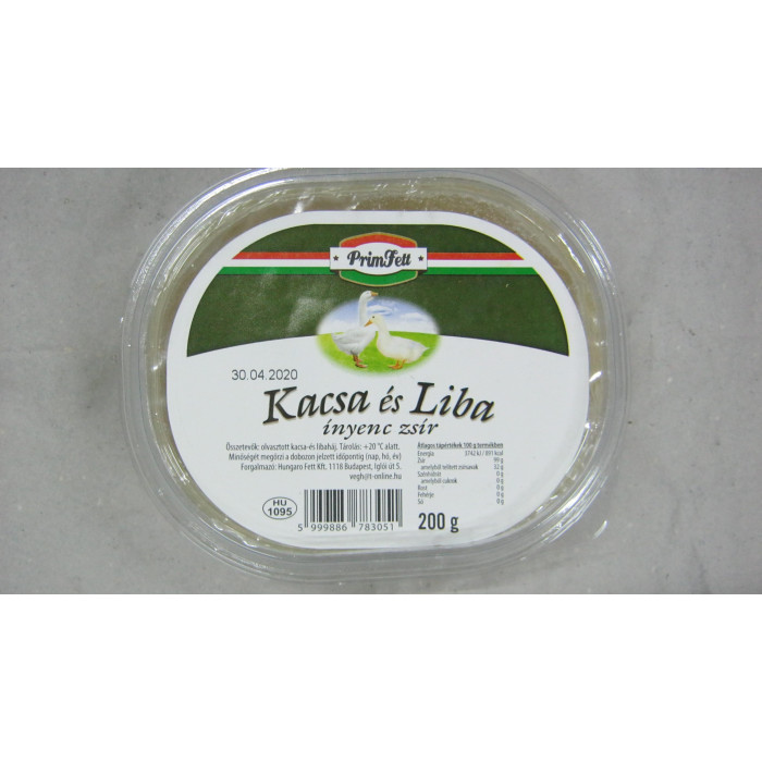 Kacsa És Liba Zsír 200G Primfett