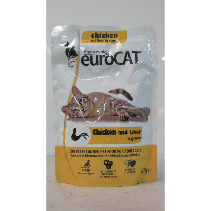 Macskaeledel 85G Baromfi Alutasakos Eurocat