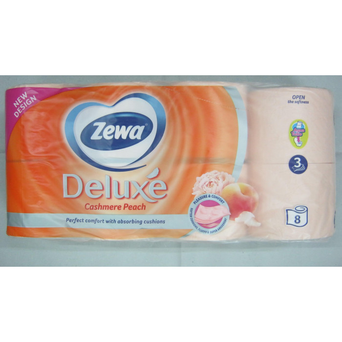 Eü.papír 8Tek.3R.peach Deluxe Zewa