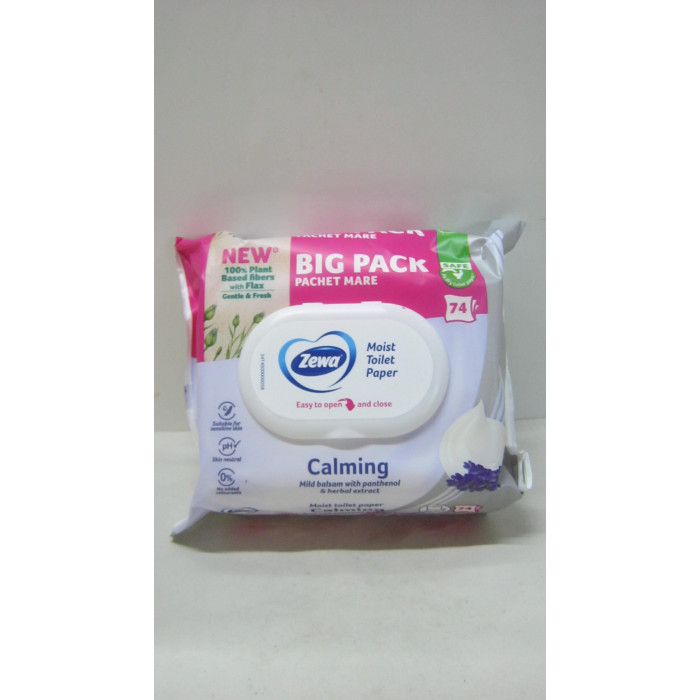 Nedves Törlőkendő 74Db Calming Zewa