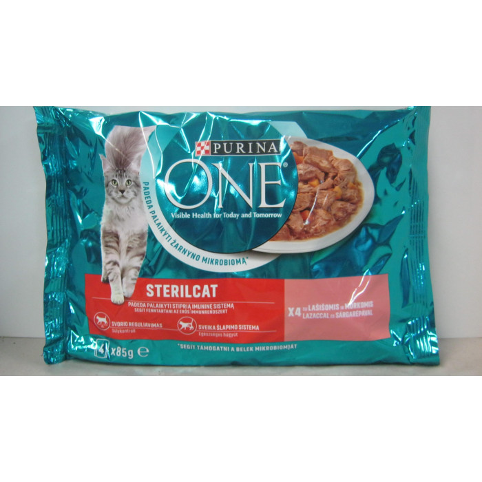 Purina 4X85G Lazac Sárgarépa One Macsaka