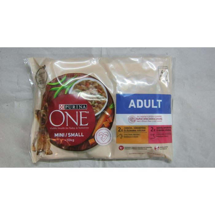 Purina 4X85G Csirke Zöldbab One Macska