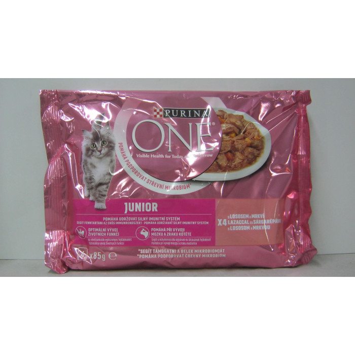 Purina 4X85G Junior One Lazac Sárgarépa