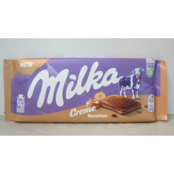 Milka 85G Creme Hazelnut