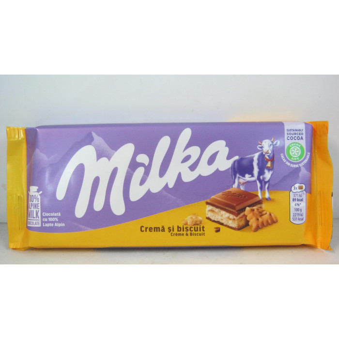 Milka 100G Milchcreme Schoko Keksz