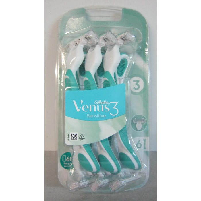 Gillette Borotva Venus3 Női 6Db Sensitive