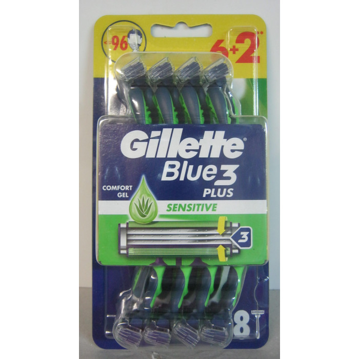 Gillette Borotva Blue Iii 8Db Plus Sensitive